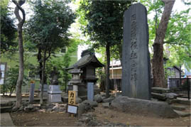 写真: 鳩ヶ谷総鎮守氷川神社の碑